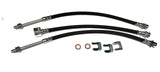 Disc Brake Hose Set, Rubber Front Disc & Rear Drum, 1973-74 AMC Javelin, Ambassador, 1975-76 Gremlin & Hornet , 1974 Matador