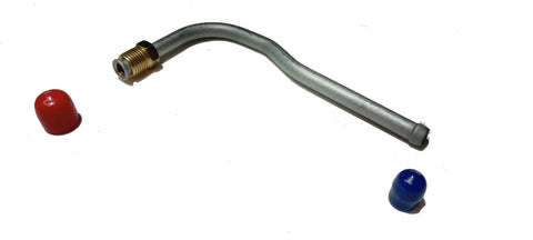 Overstock - Pump To Carb Lines 2 Piece OE Steel,1968-1970 AMX Javelin V8 4bbl With Electric Wipers