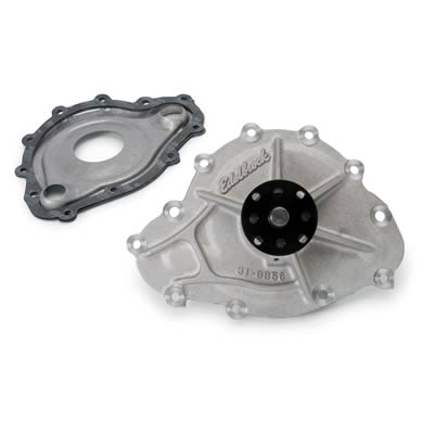 Overstock - Edelbrock Water Pump, Cast Aluminum High Flow, 4 13/16" From Block Surface to Hub, 1973-91 AMC V-8