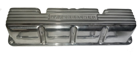 Clearance - Valve Covers, Offenhauser Finned Polished Aluminum, 1966-69 AMC, Jeep