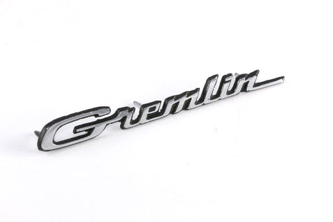 Fender & Hood Emblem, "Gremlin" Script, 6.5", 1971-78 AMC Gremlin (3 Required)