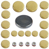 Brass & Galvanized Steel Freeze Expansion Plug Kit, 21-Piece Kit, 1966-91 AMC & Jeep V8